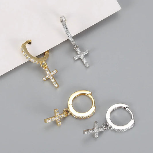 Dainty Cross Earrings