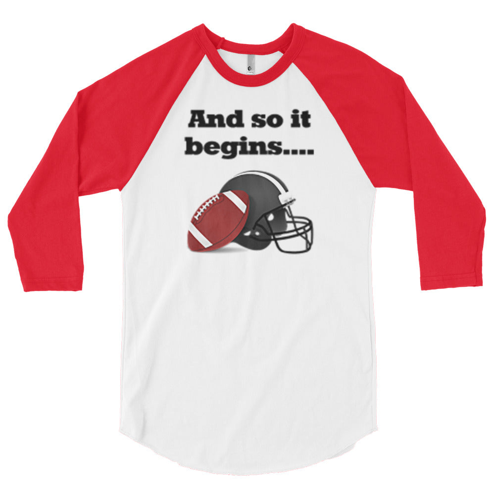 So It Begins raglan shirt