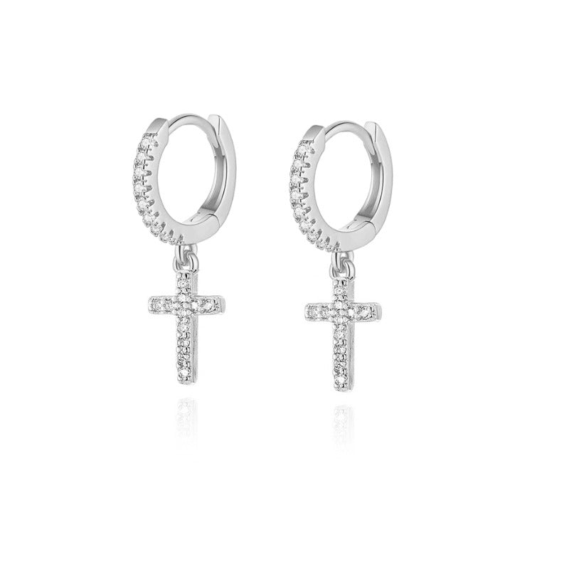 Dainty Cross Earrings