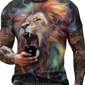 Gnarly 3D Graphic Print Novelty T-shirt