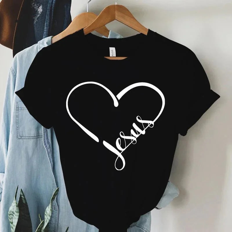 I Love Jesus Feminine Christian Women T Shirt