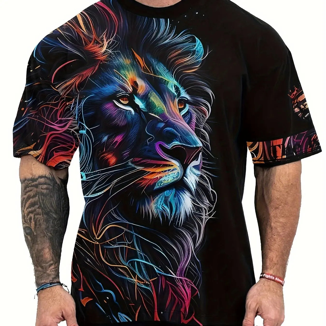 Gnarly 3D Graphic Print Novelty T-shirt