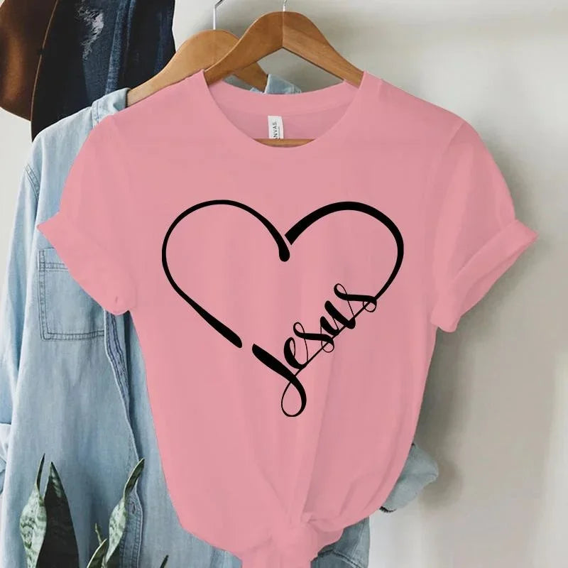 I Love Jesus Feminine Christian Women T Shirt