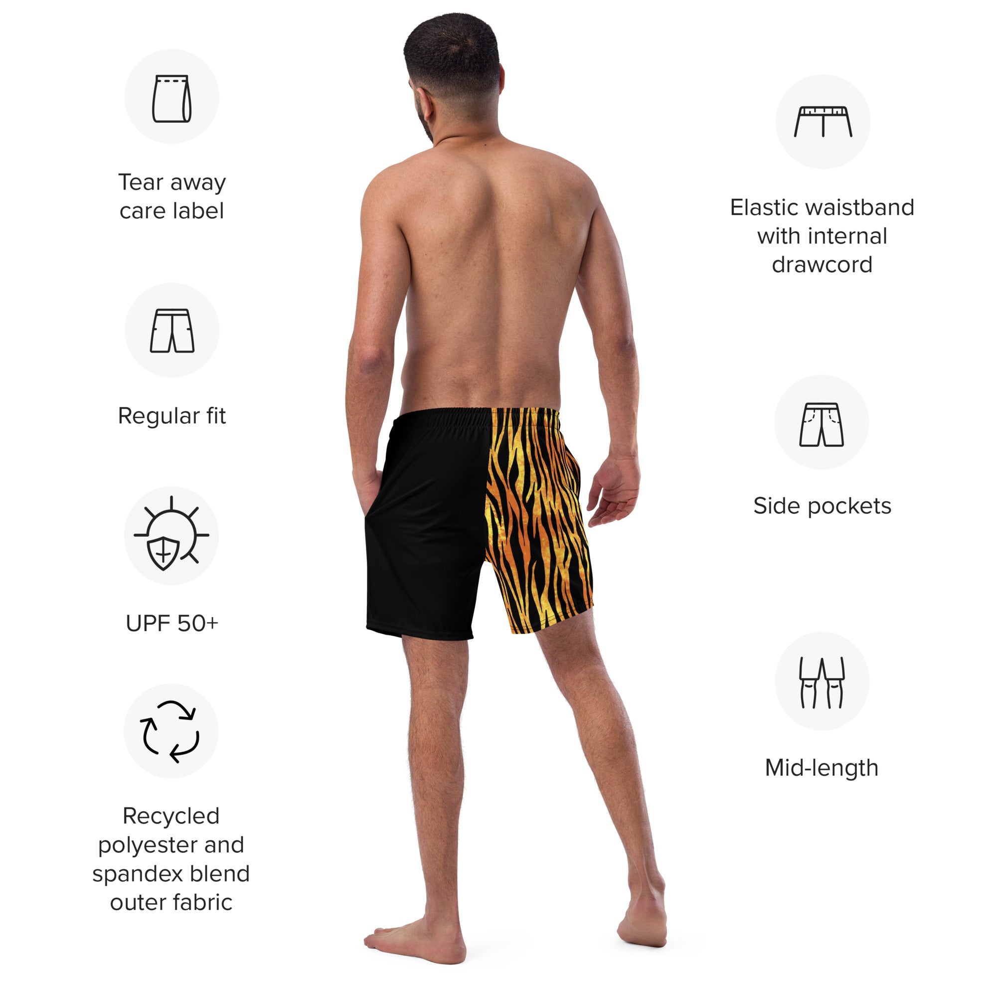 He's On Fire 911 Men's swim trunks