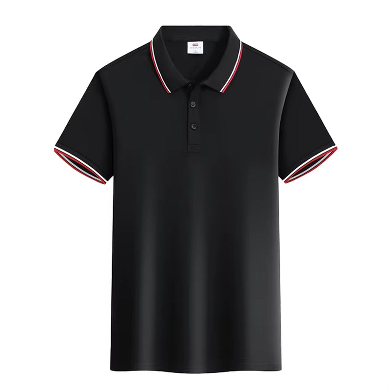 Custom Cheap Smooth Cool Fabric Poly Cotton Materials Polo T Shirts Short Sleeve Men'S Polo Shirts