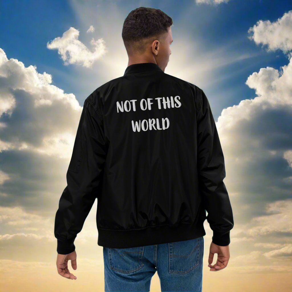 God’s Child Faith Bomber Jacket – Not Of This World