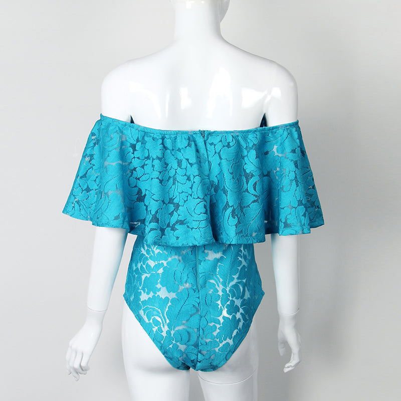 The Off Shoulder Lace Bodysuit