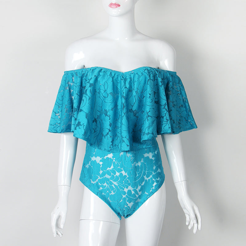 The Off Shoulder Lace Bodysuit