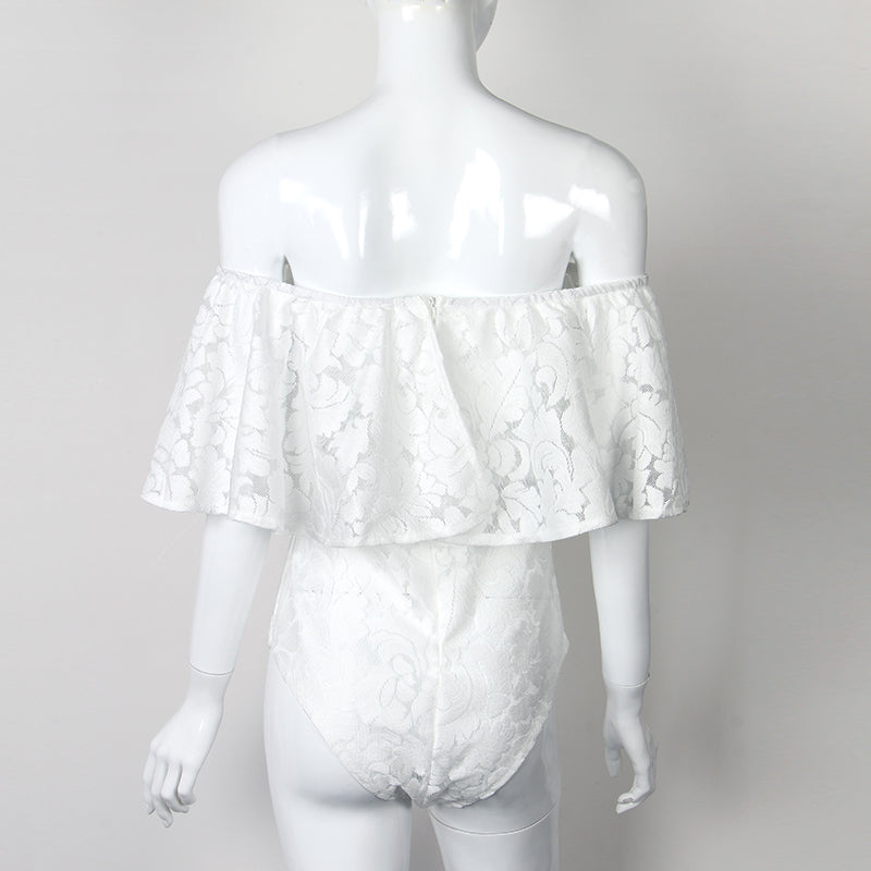 The Off Shoulder Lace Bodysuit