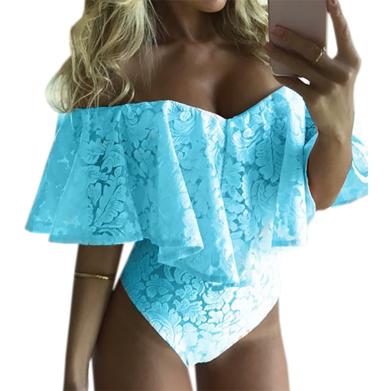 The Off Shoulder Lace Bodysuit