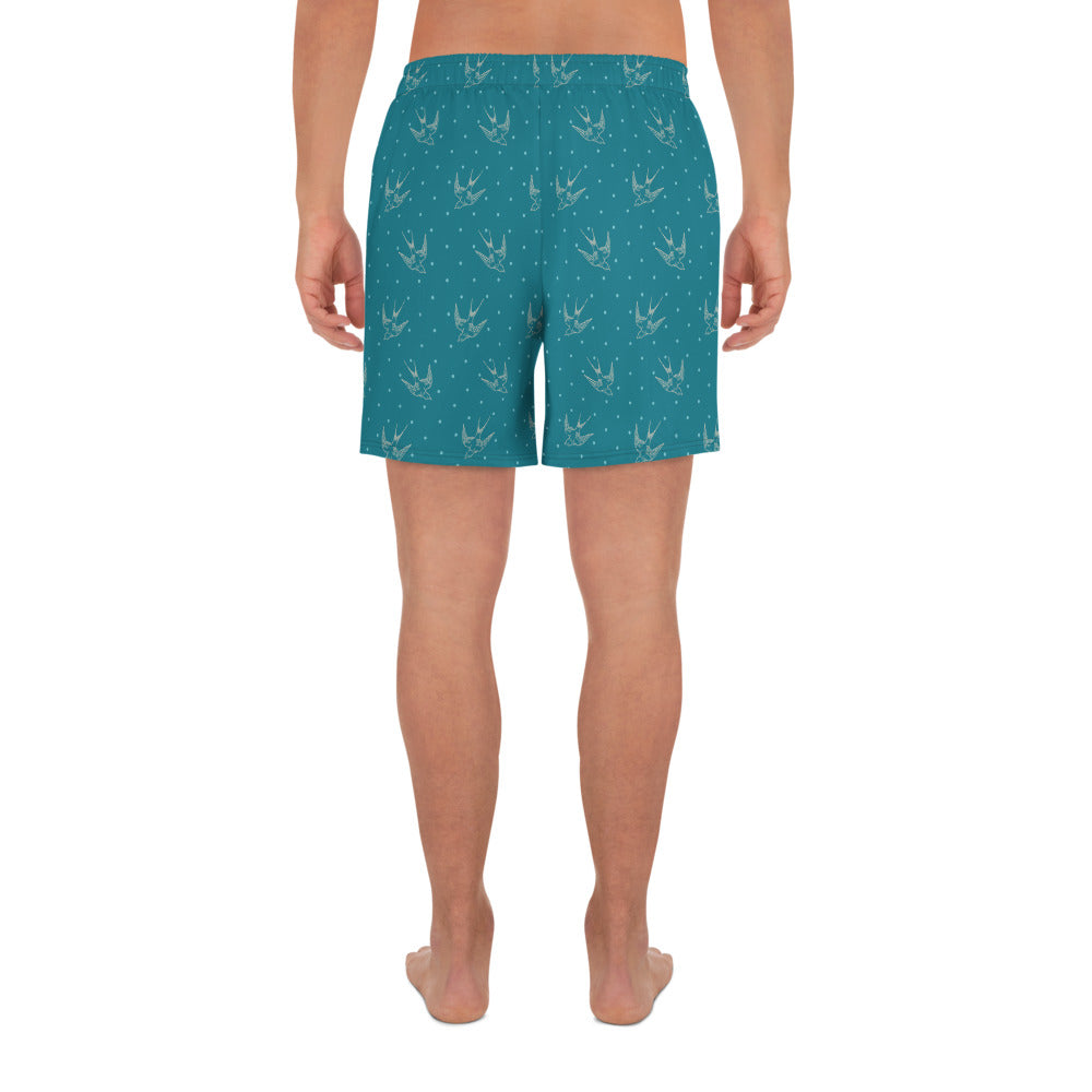 Blue Bird Men's Athletic Shorts
