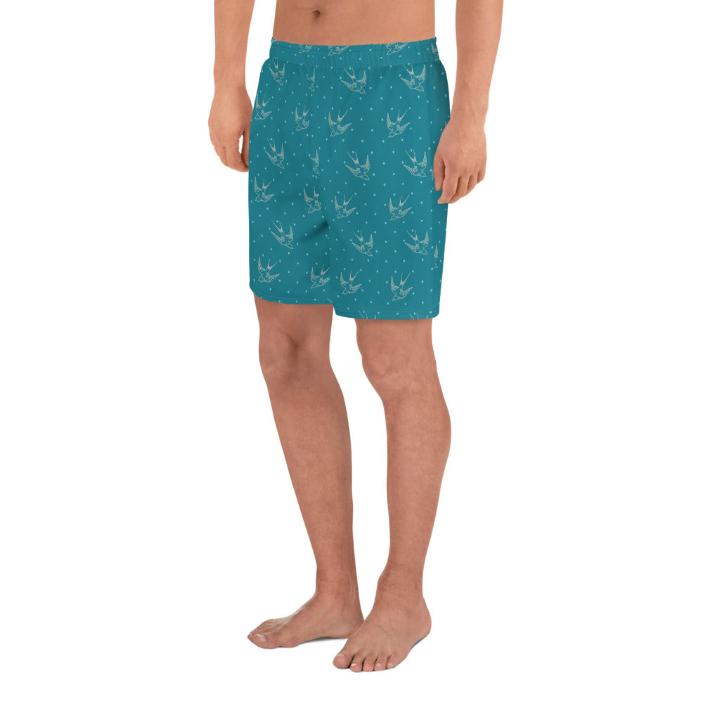 Blue Bird Men's Athletic Shorts