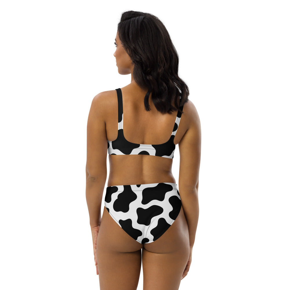 Bitch I'm a Cow high-waisted Bikini Set