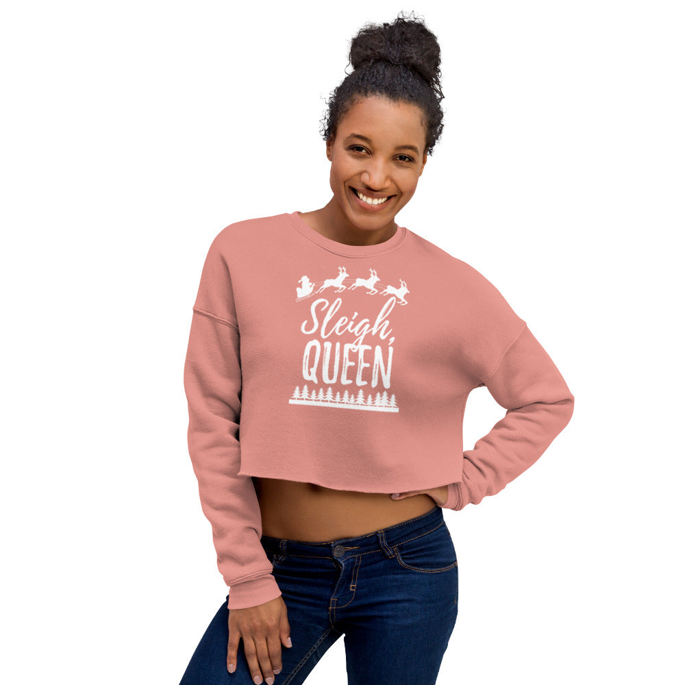 Sleigh Queen Crop Sweatshirt