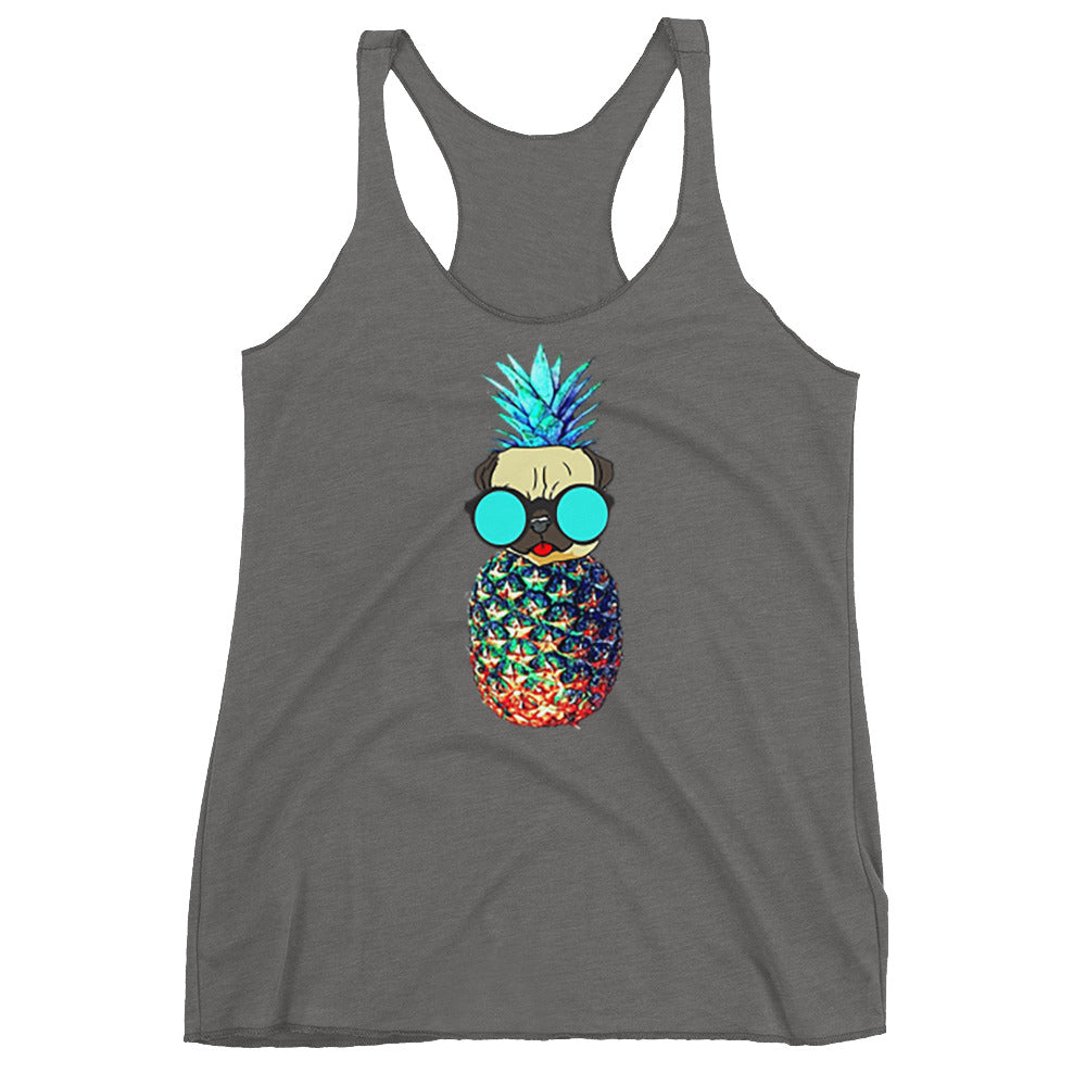 Pineapple Pug Women's Racerback Tank