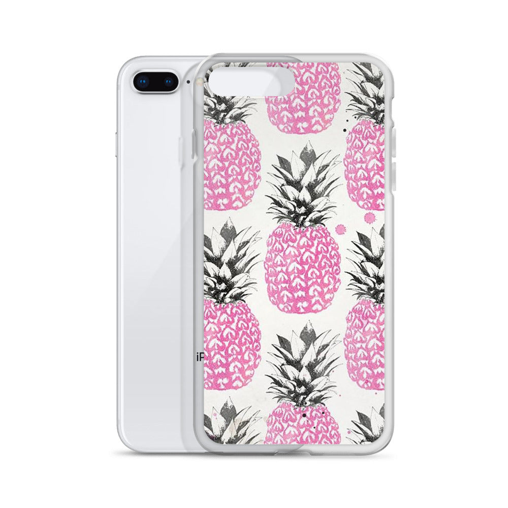 Pink Pineapples iPhone Case
