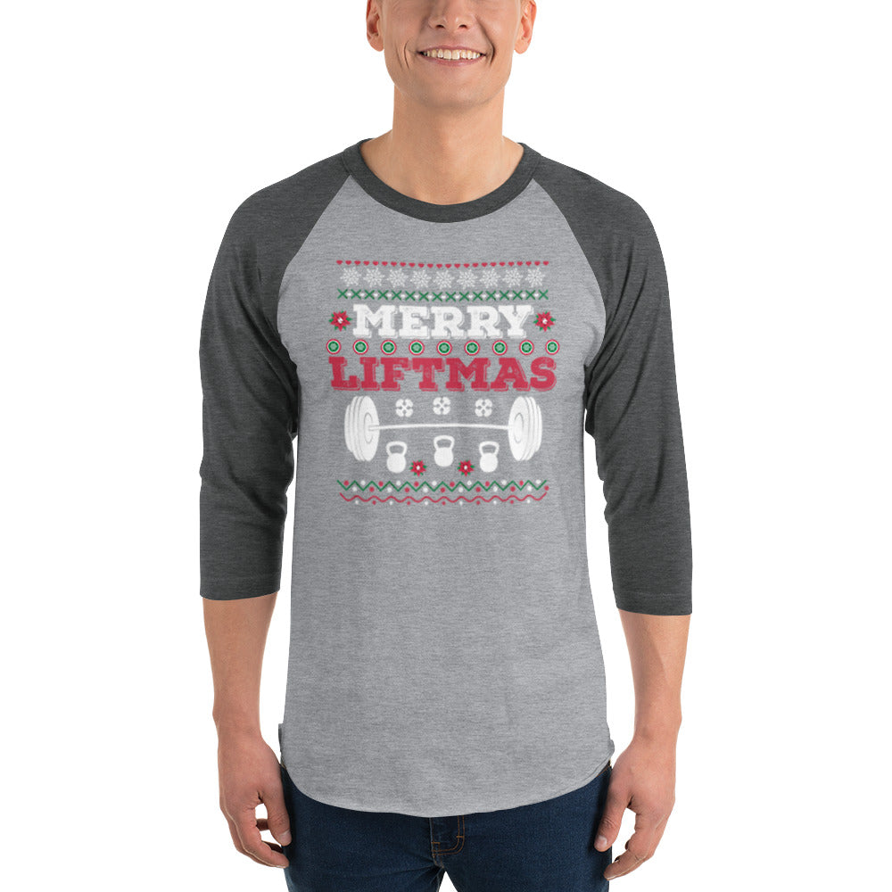 Merry LIFTMAS 3/4 sleeve raglan shirt