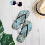 Blue Marble Flip-Flops