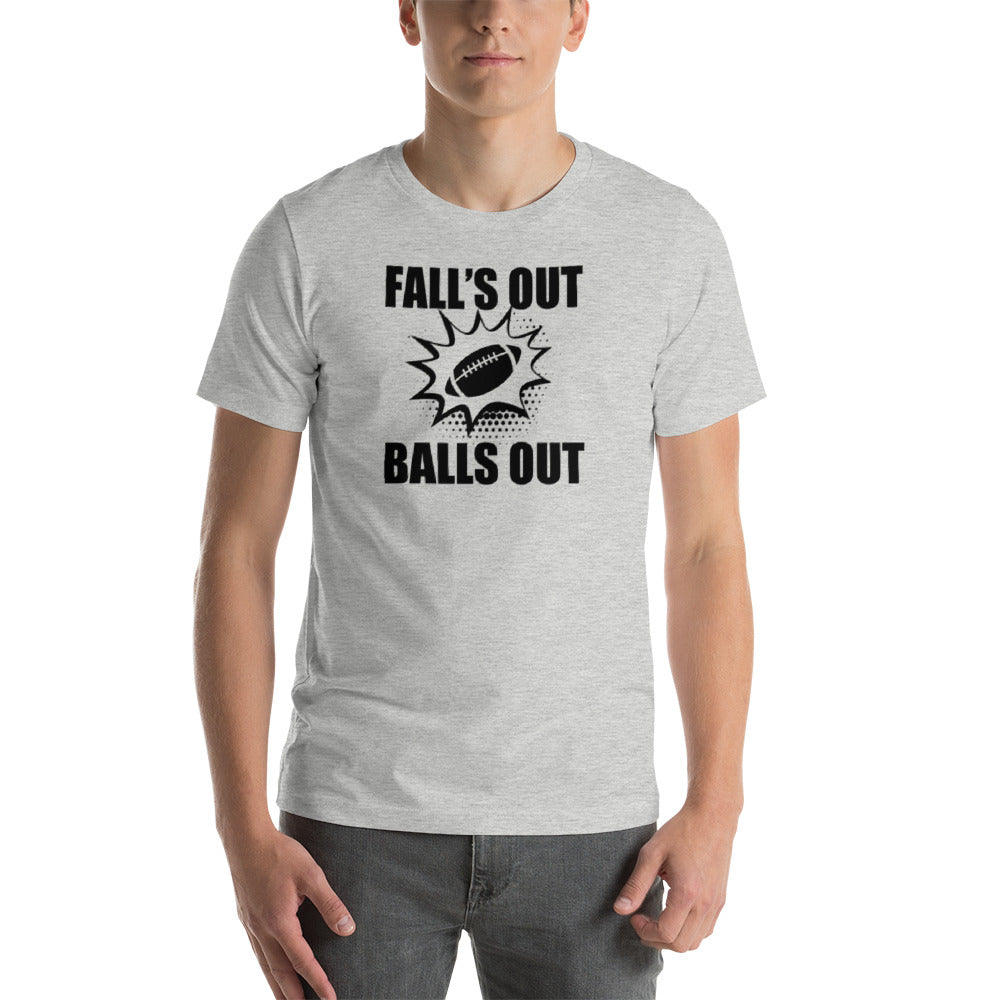 Falls Out, Balls Out black print T-Shirt