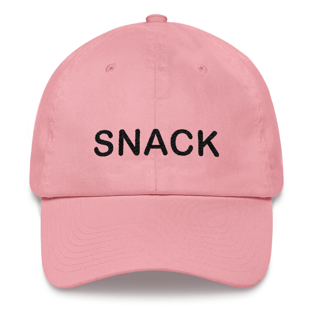 Snack Dad hat Black Embroidery