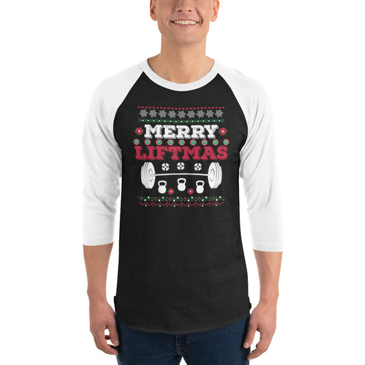 Merry LIFTMAS 3/4 sleeve raglan shirt