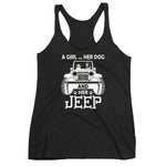 Dog & Jeep Lover Women's Racerback Tank