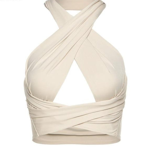 Wrap Me Up Halter Crop Top