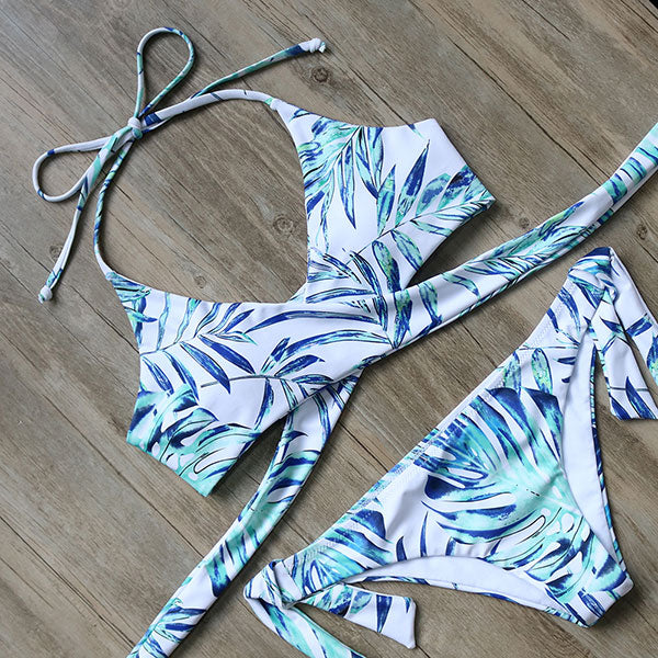 Beach PLEASE Bikini Set
