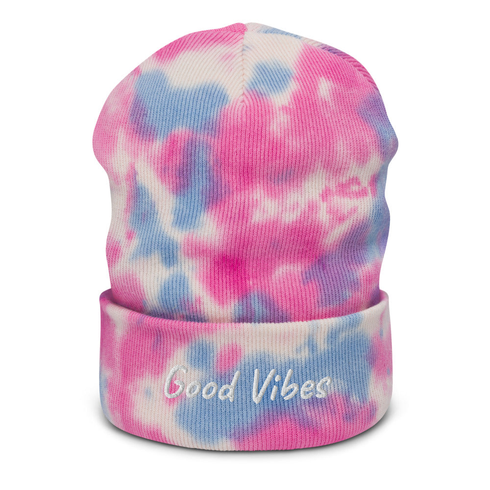 Good Vibes Tie-dye beanie