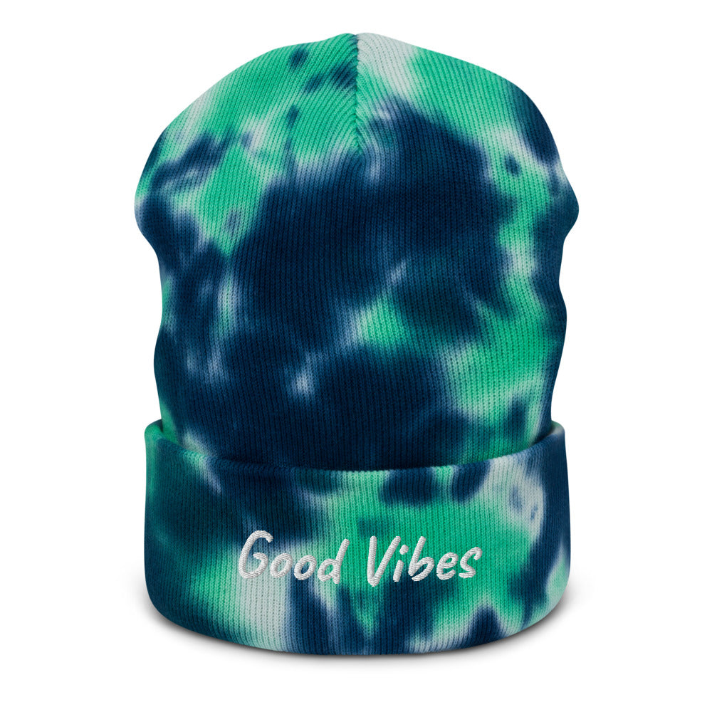 Good Vibes Tie-dye beanie