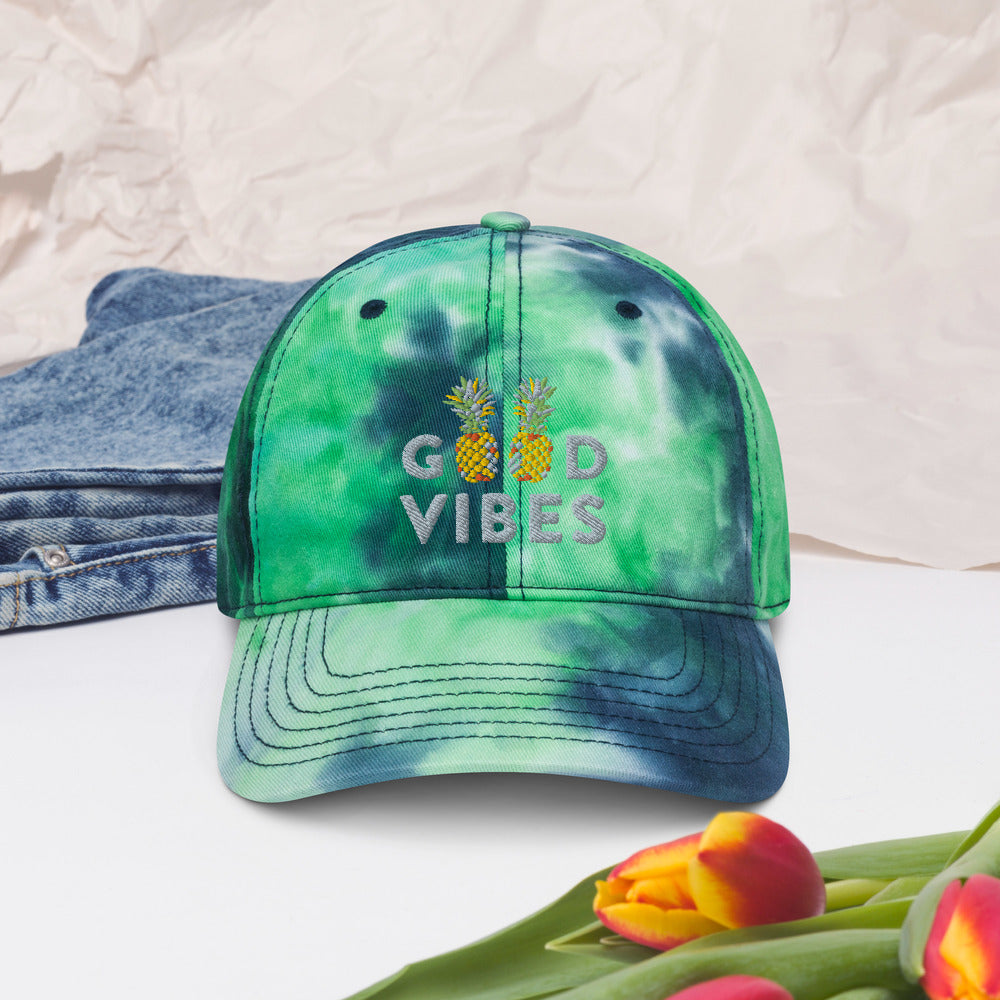 Good Vibes Tie dye hat