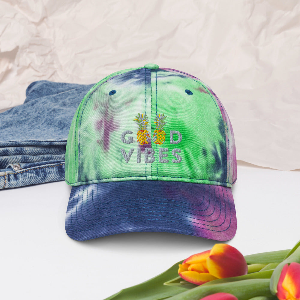 Good Vibes Tie dye hat