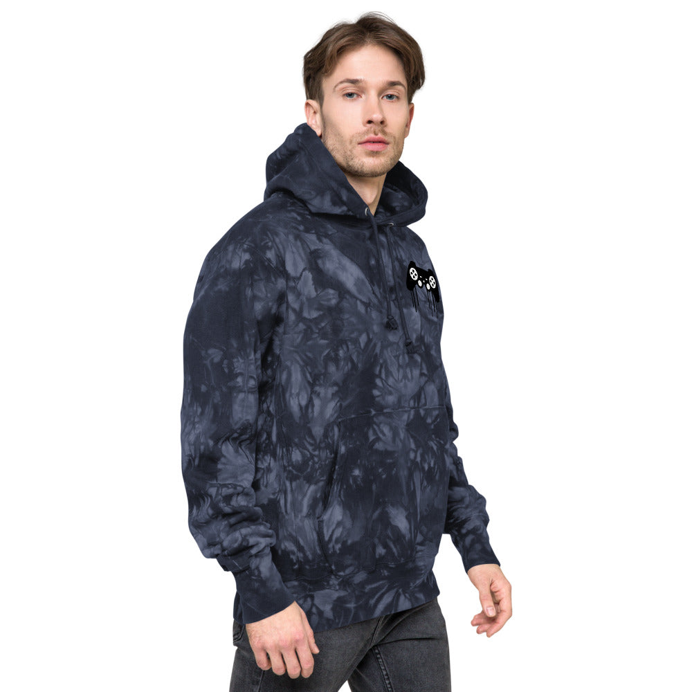 Gamer God Champion tie-dye hoodie
